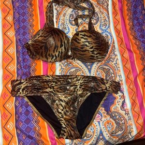 💋SOLD on ♏️ercari App💋 Victoria secret zebra bathing suit 36D